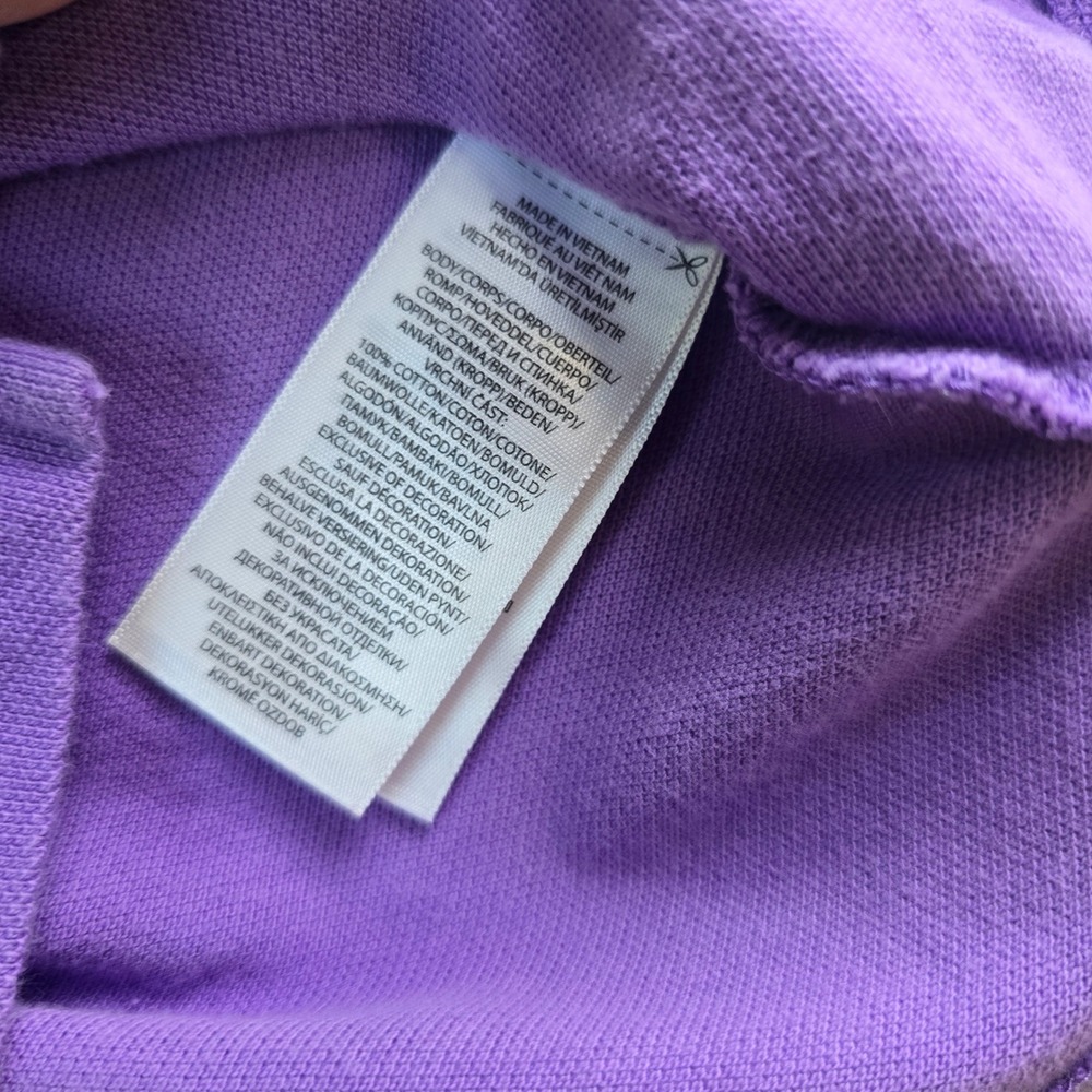 Polo Ralph Lauren 49S Womens Purple The Mesh Mini Short Sleeve Polo Dress Size M - Picture 4 of 9